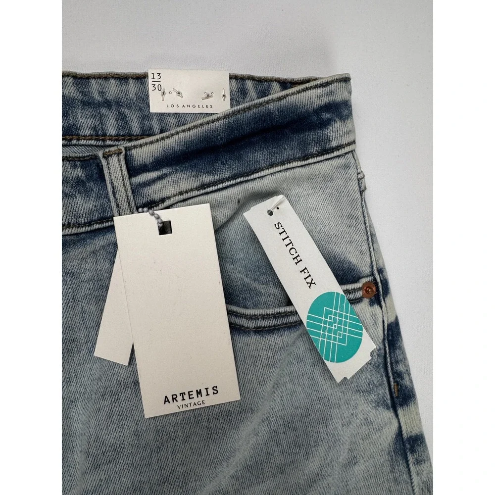 Artemis‎ Vintage The Modern Curvy Juniors Light Acid Wash Jeans Size 13/30